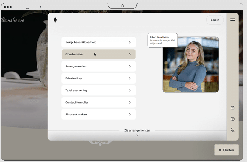 Sales widget screenshot