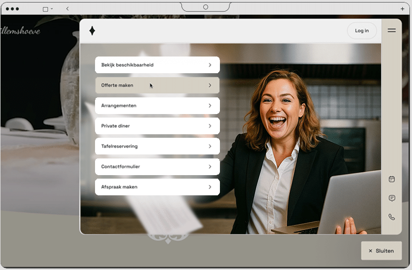 Sales widget screenshot