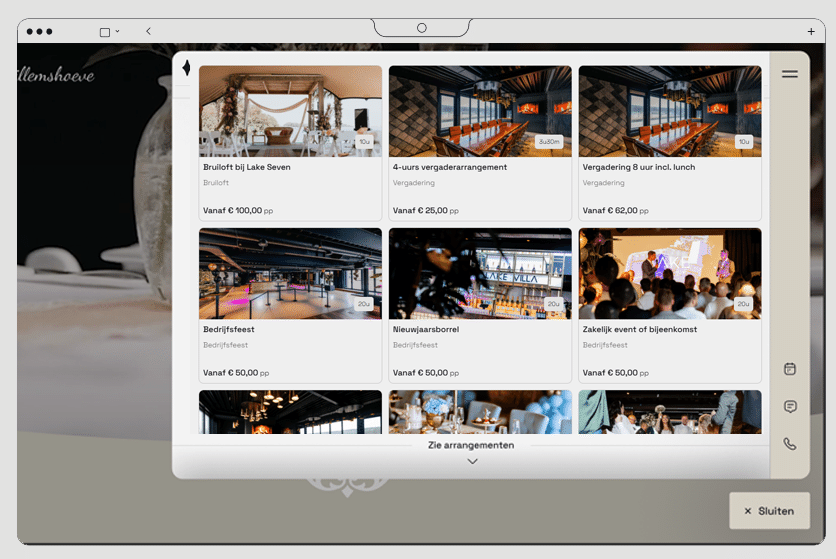 Sales widget screenshot