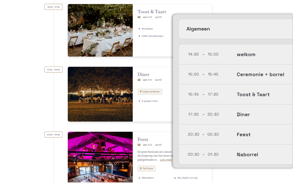 Draaiboeken interface